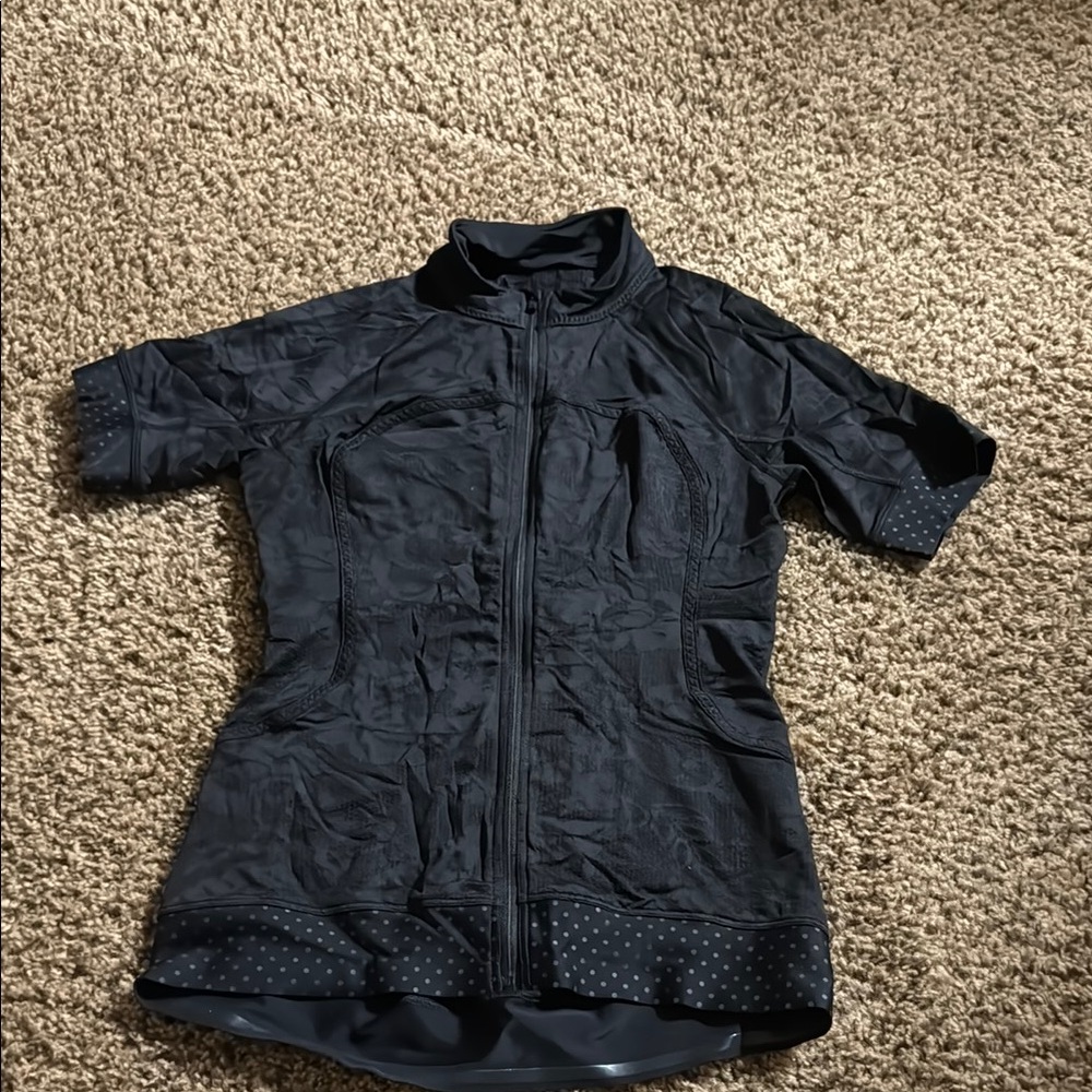 lululemon athletica Black Short Sleeve Jacket